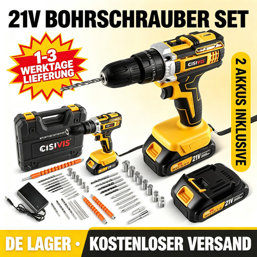 21v akkuschrauber set mit - 21v, 2